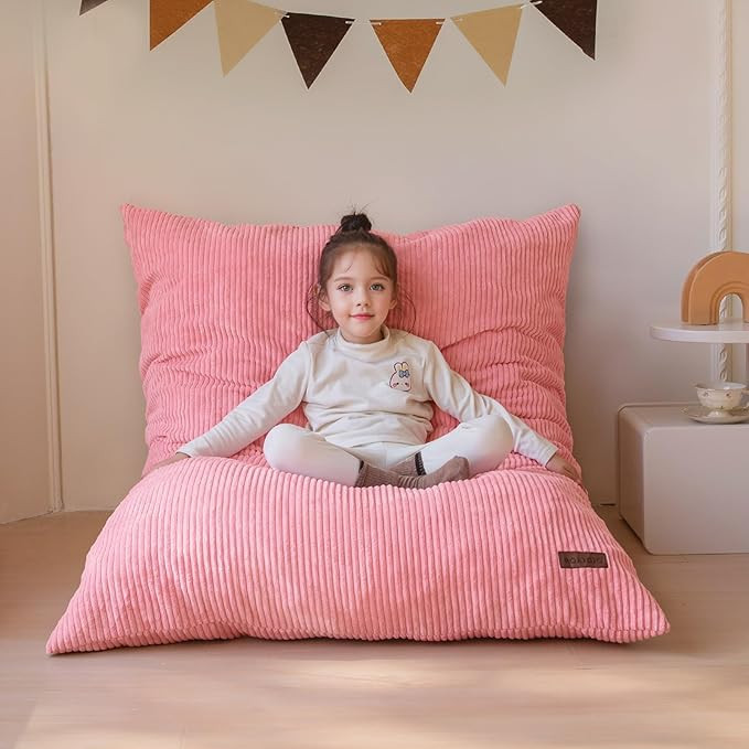 MAXYOYO 3 in 1 Kids Bean Bag Chair Bed, Convertible Chair Folds from Bean Bag to Lounger, Child F... | Amazon (US)