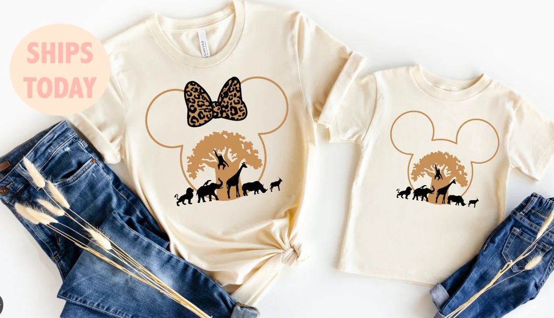 Disney Animal Kingdom Shirt, Animal Kingdom Shirt, Mickey Safari Shirt, Animal Kingdom Family Shi... | Etsy (US)