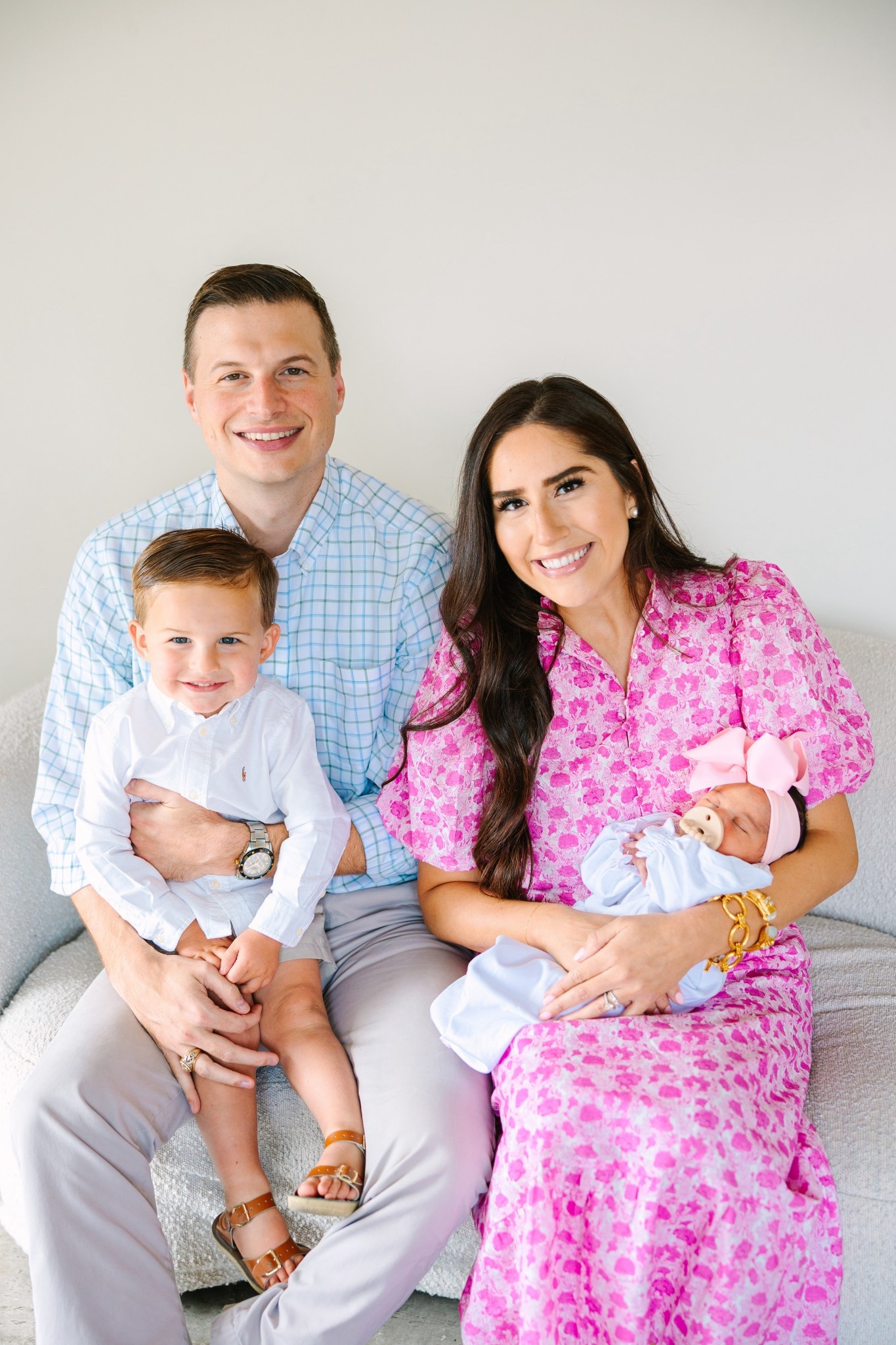 Newborn photos / Baby girl / Family studio photos / Big brother / Little sister 

#LTKFamily #LTKBaby #LTKKids