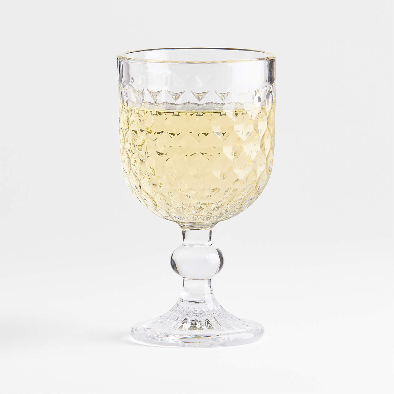 Harper Hobnail 7.5-oz. All-Purpose Wine Glass | Crate & Barrel | Crate & Barrel