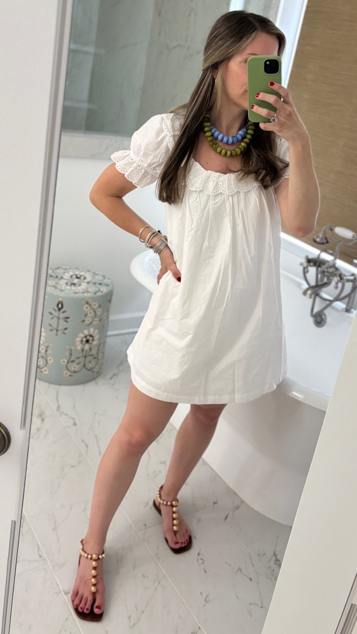 Feeling like summer ✨ been loving this cutie throw on and go white mini. Wearing a small.

#LTKmomlife #LTKBump #LTKSeasonal