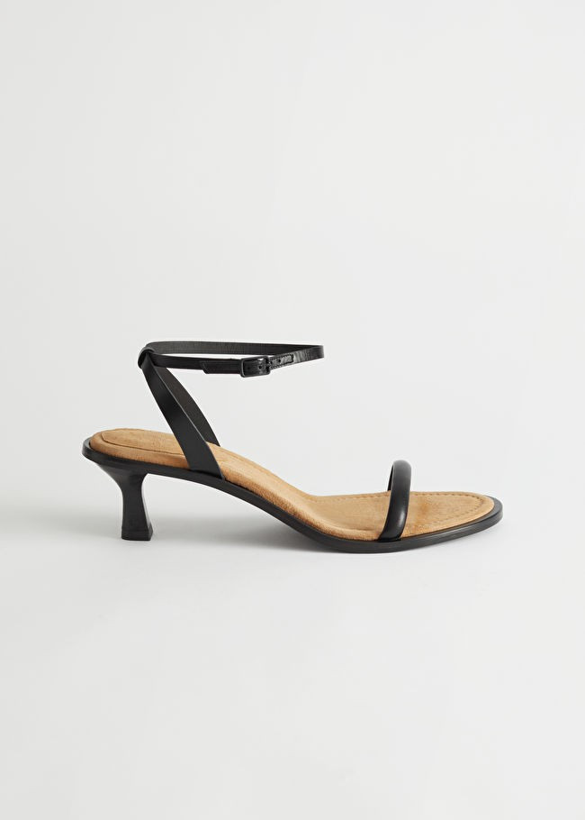 Strappy Kitten Heel Leather Sandals | & Other Stories (EU + UK)