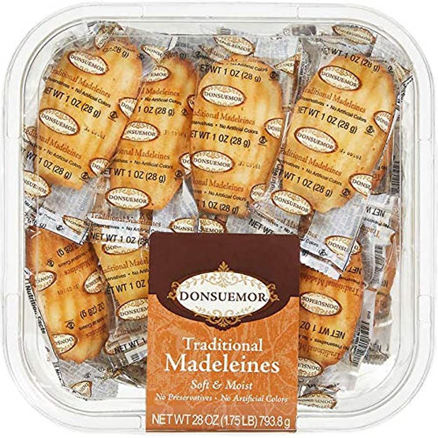 Donsuemor Traditional French Madeleines 28 Individually Wrapped - Total 28 Oz | Amazon (US)