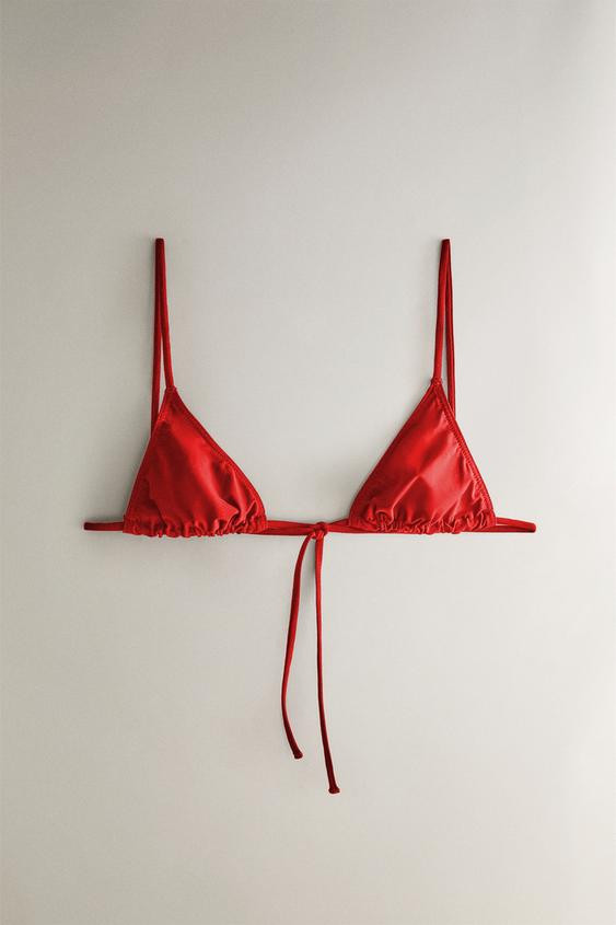 TRIANGLE BEACH BIKINI TOP | Zara US