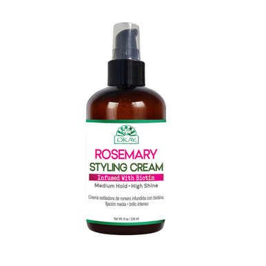 OKAY Rosemary Styling Cream - 8 oz / 237 ml | OKAY Pure Naturals