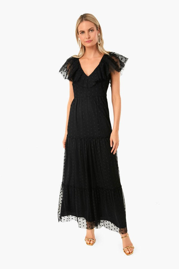 Black Onyx Tulle Giselle Gown | Tuckernuck (US)