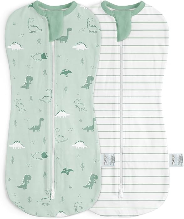 Baby Swaddle 0-2 Months, Cotton Arm-In Zipper Sleep Sack, Wearable Blankets Wrap for Newborn Infa... | Amazon (US)