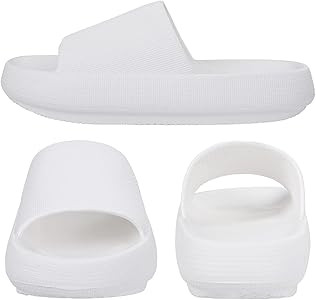 Pillow Soft Slide Sandals for Women Men Non-Slip Shower Shoes Bath Slippers Summer Beach Slides | Amazon (US)