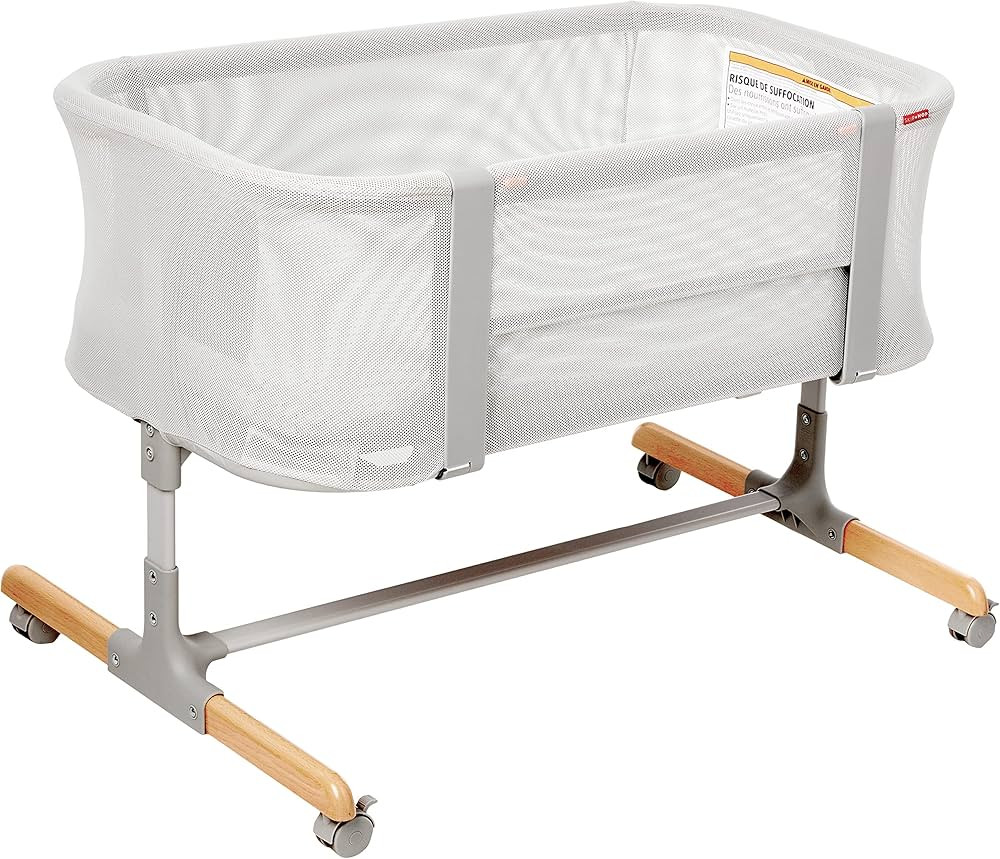 Skip Hop Baby Bassinet, Cozy Up 2-in-1 Bedside Sleeper & Bassinet, Grey | Amazon (US)