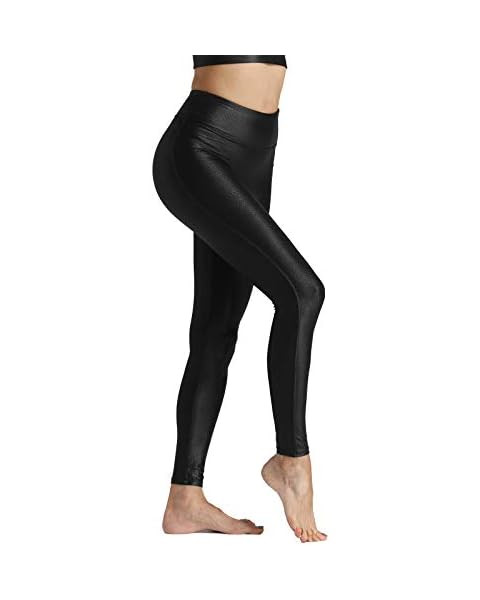 SPANX Women's Faux Leather Leggings 2437, Black, Medium | Amazon (US)