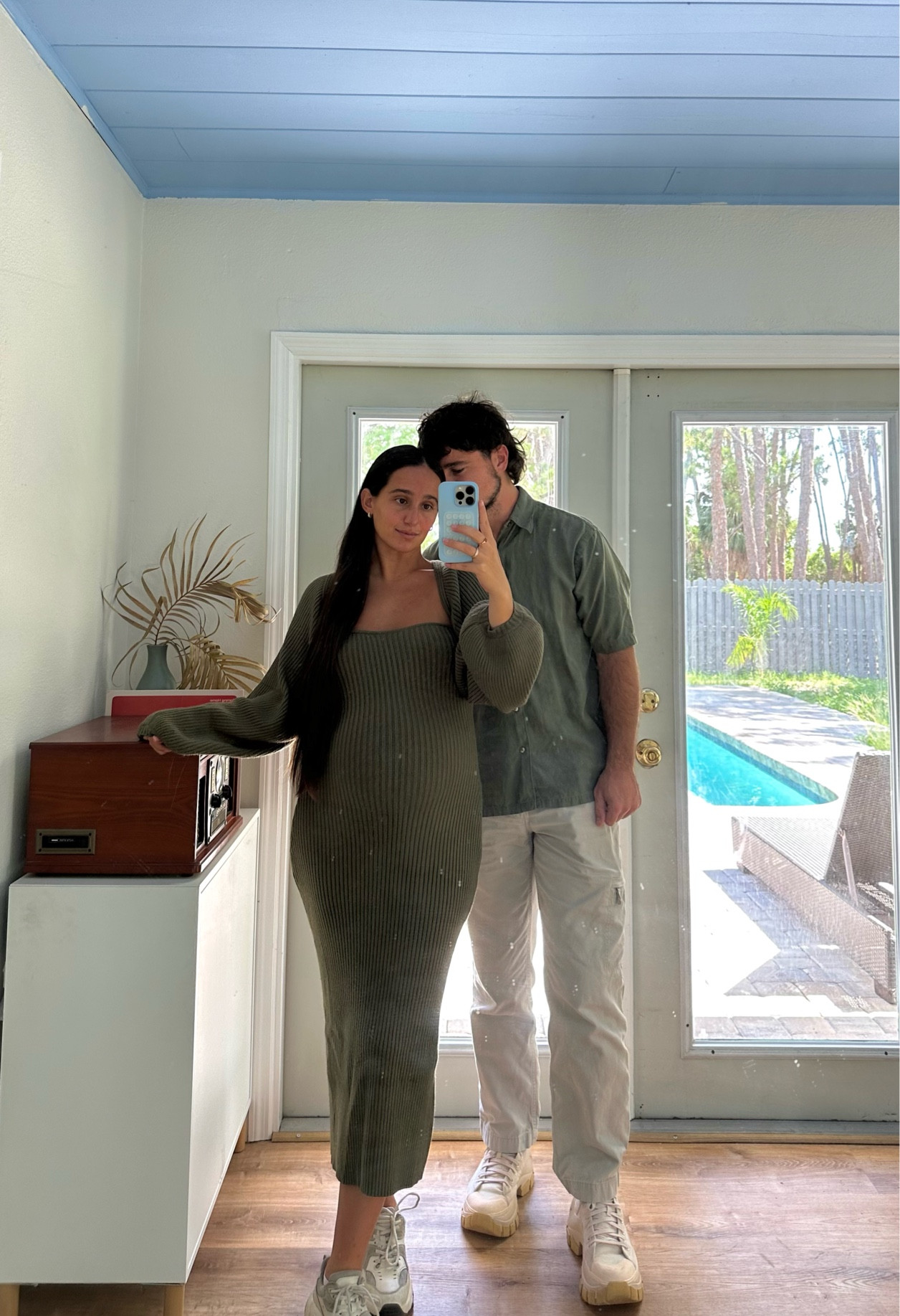 Sunday Best: his & her (wearing a size medium in this lulus 2 piece set and it has AMAZING stretch for my bump) 

#LTKunder100 #LTKbump #LTKSeasonal