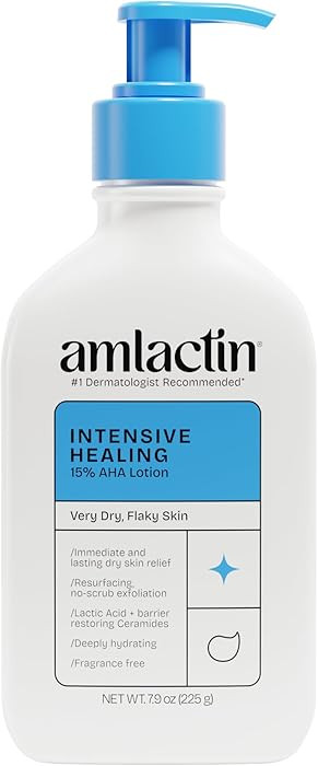 AmLactin Intensive Healing Body Lotion - Therapeutic Lotion for Extremely Dry Skin - No-Scrub Exf... | Amazon (US)