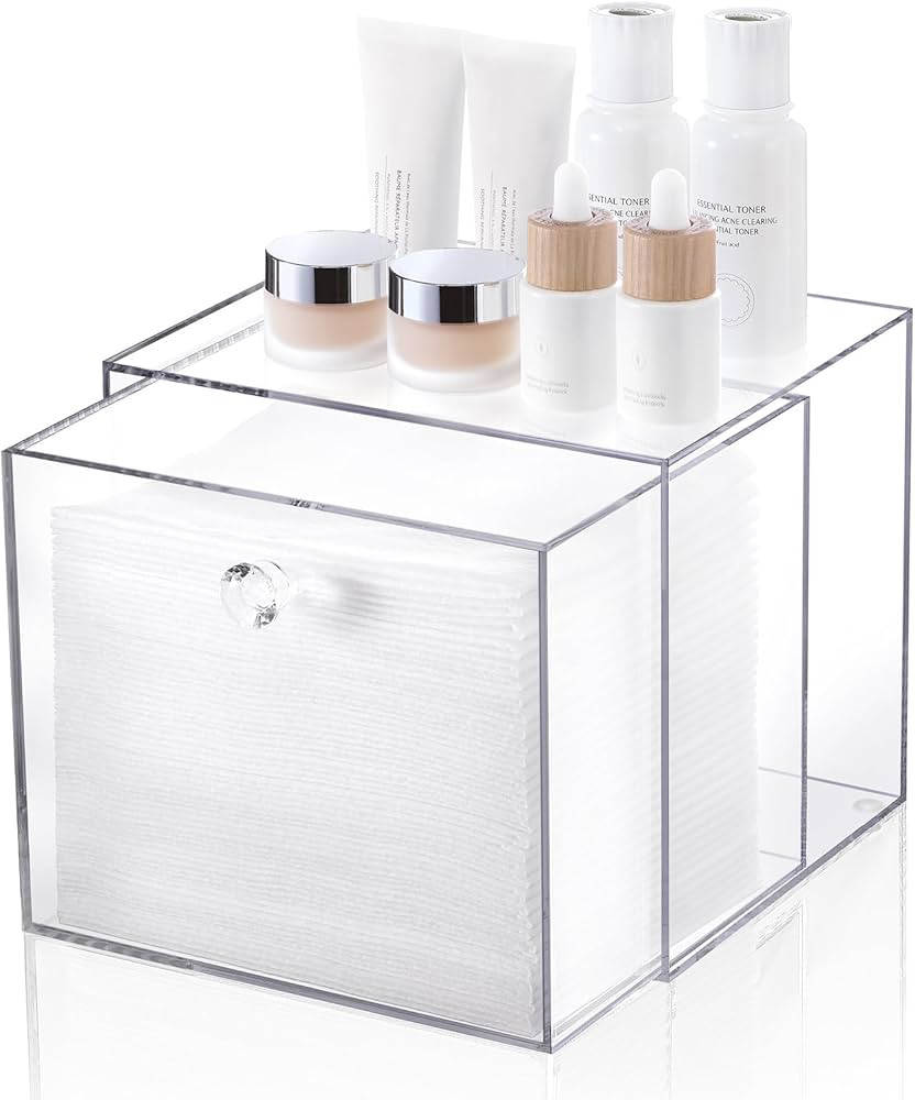 Disposable Face Towel Container Box Compatible with Clean Skin Club Clean Towel XL, AcrylicTowel ... | Amazon (US)