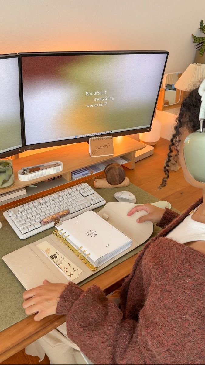 whimsical desk setup finds to add some coziness to your space 🌻🙂🤎 

 #LTKHome #LTKWorkwear