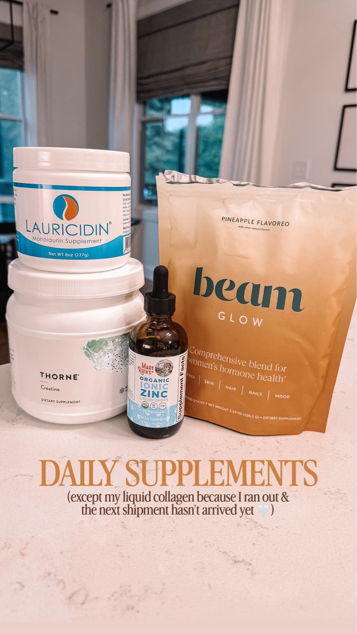 Everything linked here!! I take all of this daily, with the exception of the creatine which I only take after a workout (so 5-6X a week)!

#LTKActive #LTKfoodie #LTKfitnessgoals