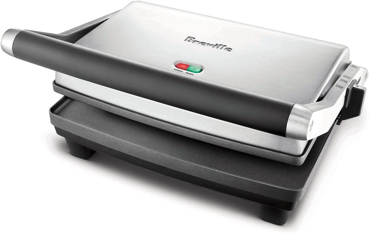 Breville Duo 1500-Watt Nonstick Panini Press, Silver | Amazon (US)