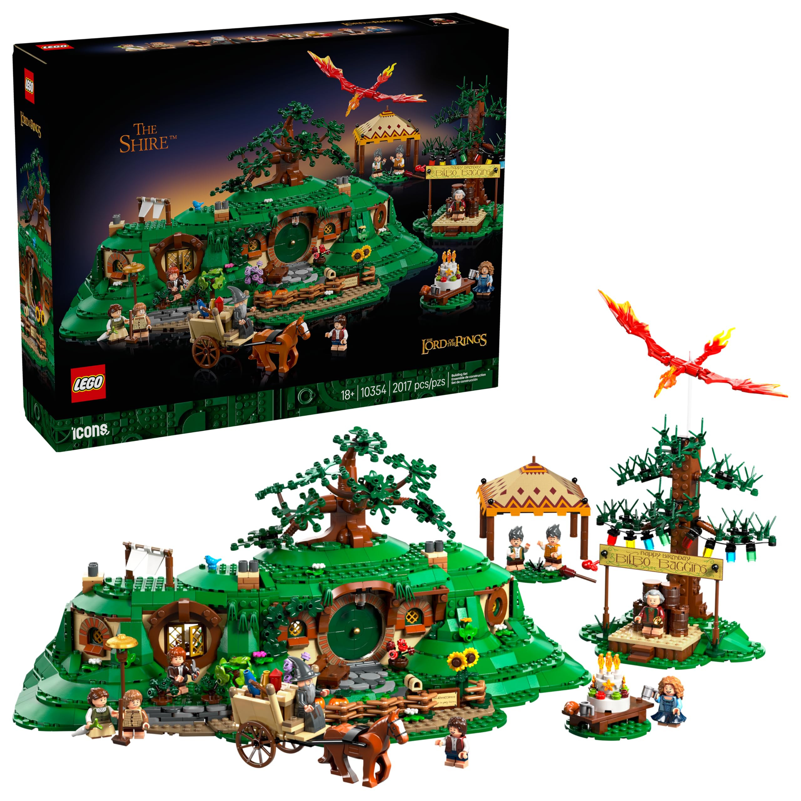 LEGO Icons The Lord of The Rings: The Shire Building Set - Room Decor for Men and Women, Ages 18+... | Amazon (US)