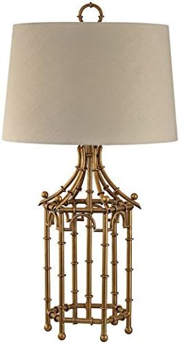 Elk Lighting D2864-LED Bamboo Birdcage LED Table Lamp, Gold Leaf | Amazon (US)