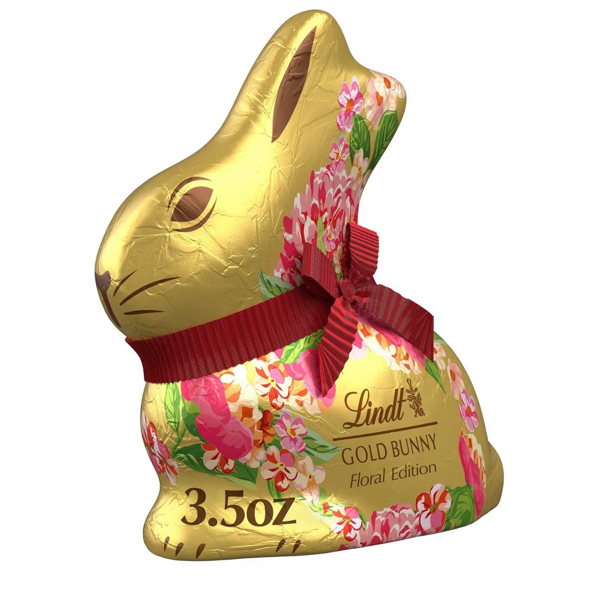 Lindt Easter Gold Bunny Milk Chocolate Candy Floral - 3.5oz | Target