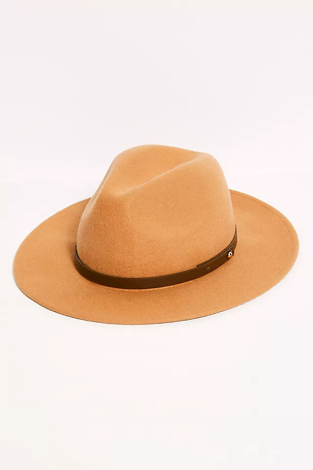 Wythe Leather Band Felt Hat | Free People (Global - UK&FR Excluded)