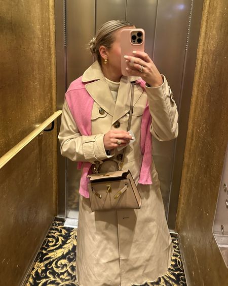 Scalloped trench coat I’ve been wearing this whole trip! I’m in the size XS, it runs a little big but is perfect to layer up with a sweater underneath if needed! #trenchcoat #scalloped #scallops #springcoat 

#LTKsalealert #LTKstyletip #LTKSeasonal