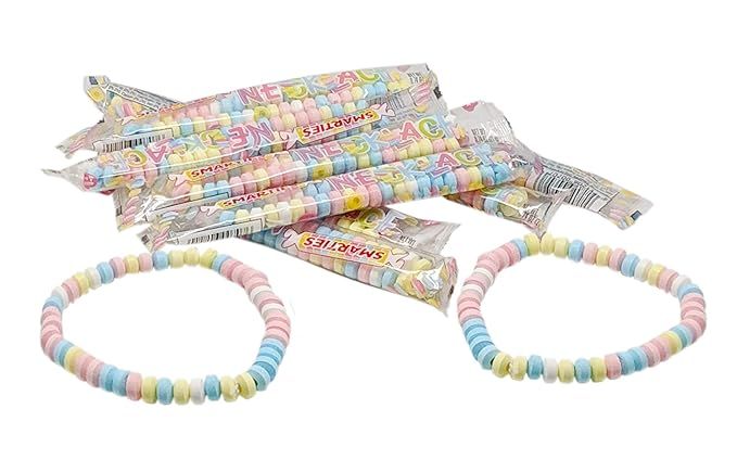 Smarties Candy Necklace - 25ct in Resealable Standup Candy Bag - Individually Wrapped - Classic F... | Amazon (US)