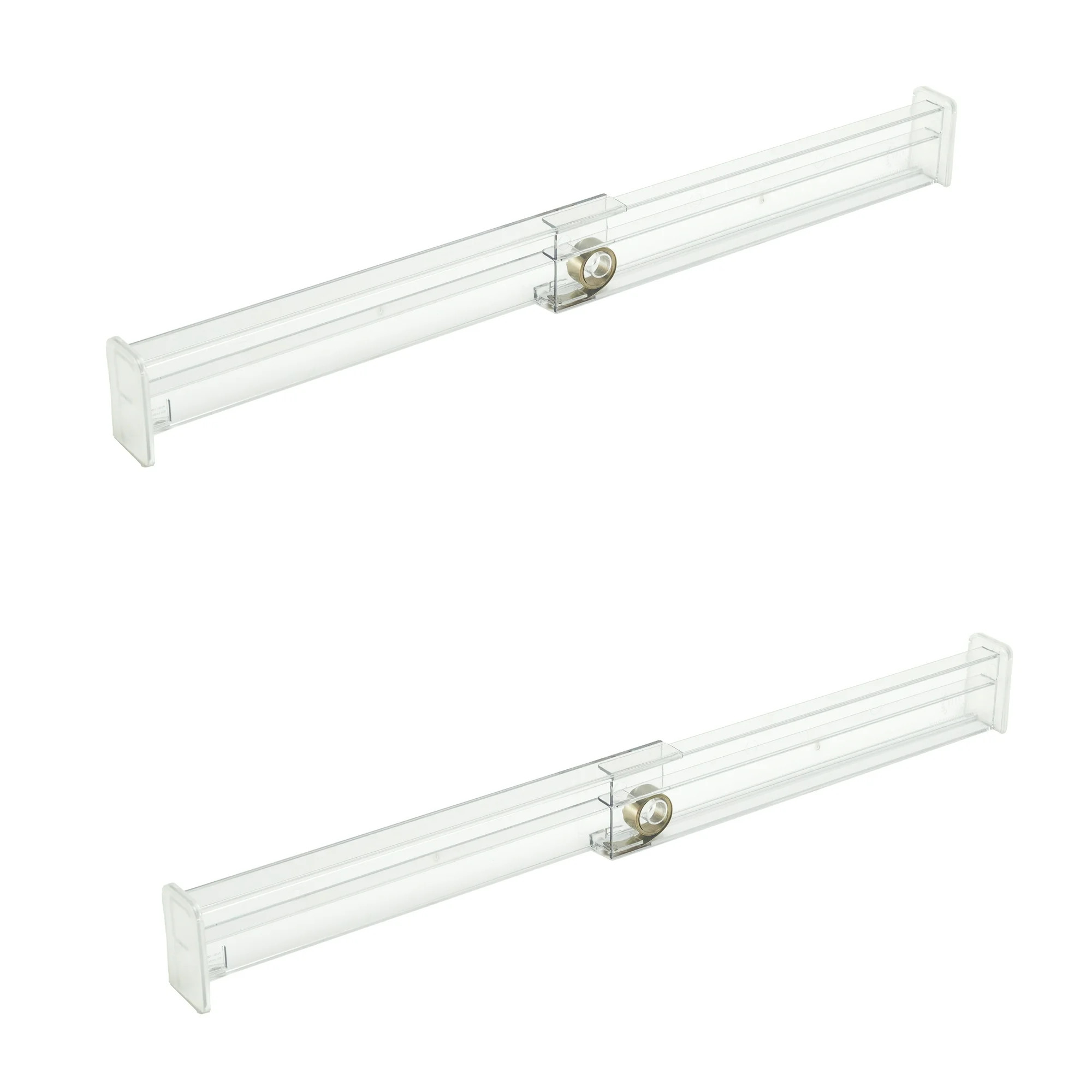 (2 Pack) The Home Edit Shallow Expandable Drawer Dividers for Kitchen 1.375" x 2.5" x 24", Clear ... | Walmart (US)