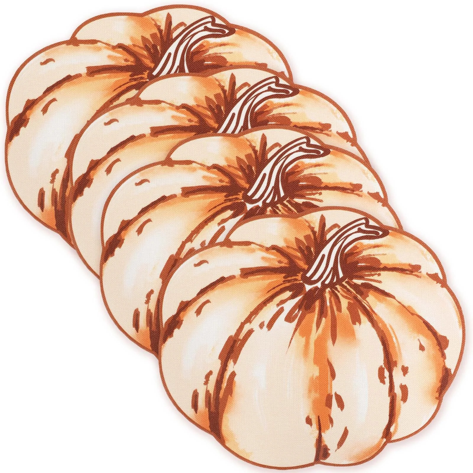 OVZME 4PCS Fall Placemats, Autumn Printed Pumpkin Place Mats for Kitchen Dining Table, Thanksgivi... | Walmart (US)