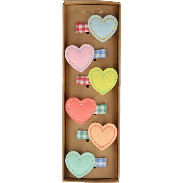 Felt Heart Hair Clips | Maisonette