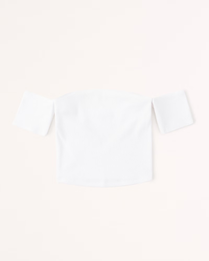Women's Off-The-Shoulder Cropped Tank | Women's Tops | Abercrombie.com | Abercrombie & Fitch (US)