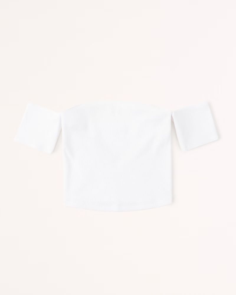 Women's Off-The-Shoulder Cropped Tank | Women's New Arrivals | Abercrombie.com | Abercrombie & Fitch (US)