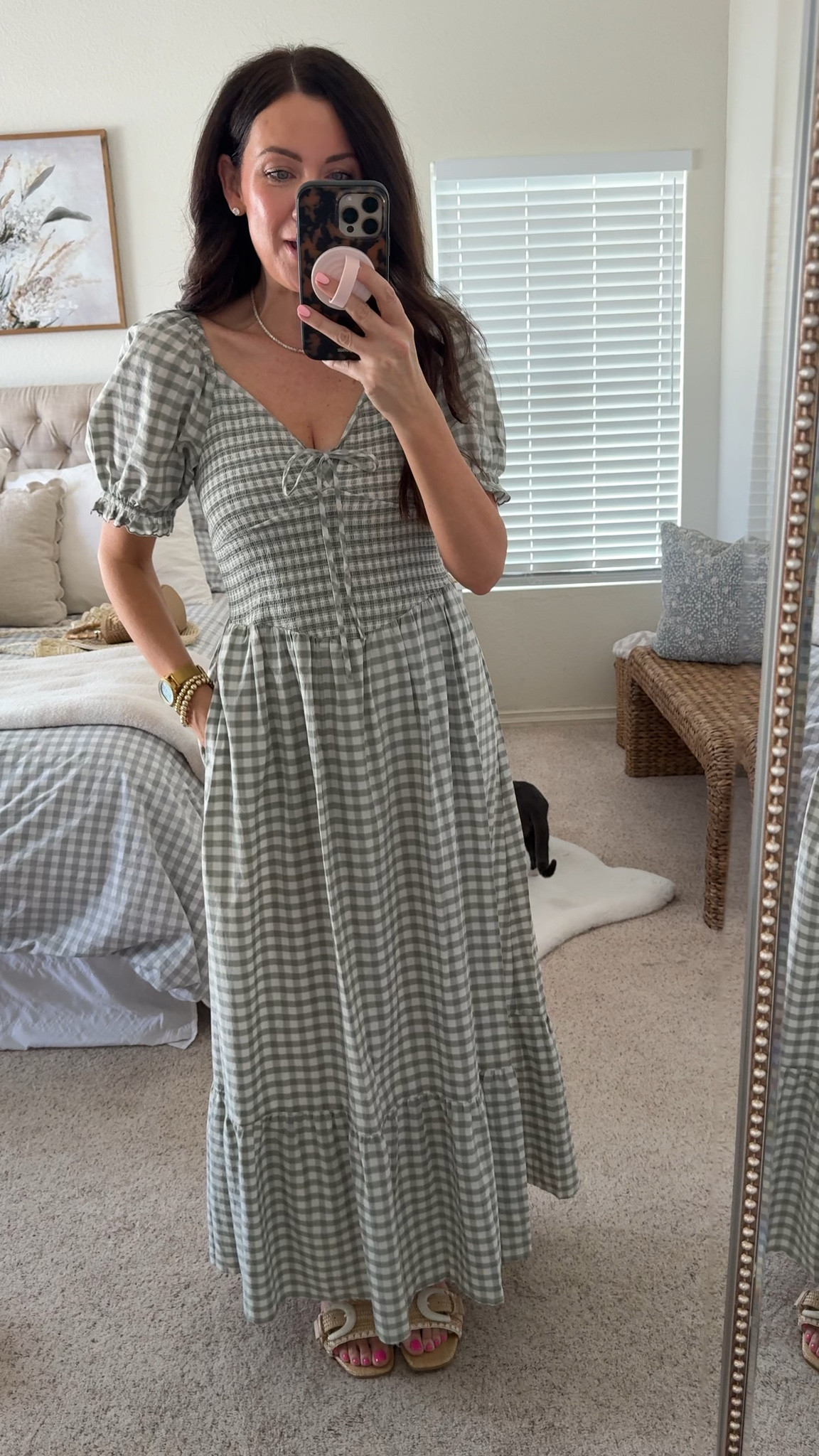 DRESS ON SALE! Looks like free people or hillhouse but it’s target & under $30! I personally wish it was a midi length but it is beautiful—wearing a small & I’m 5’5 1/2 
•a great Easter or spring family photos dress 

#LTKSaleAlert #LTKSeasonal #LTKmomlife