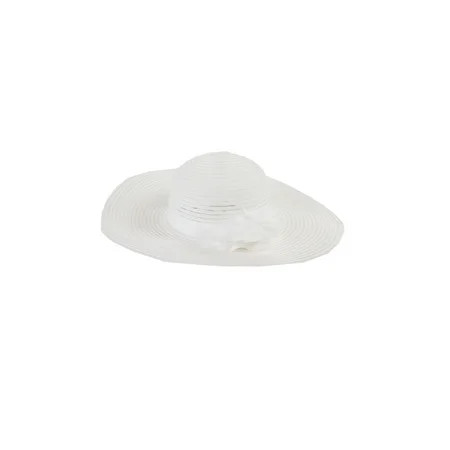 Nine West White Flower Sheer Floppy Hat OS | Walmart (US)