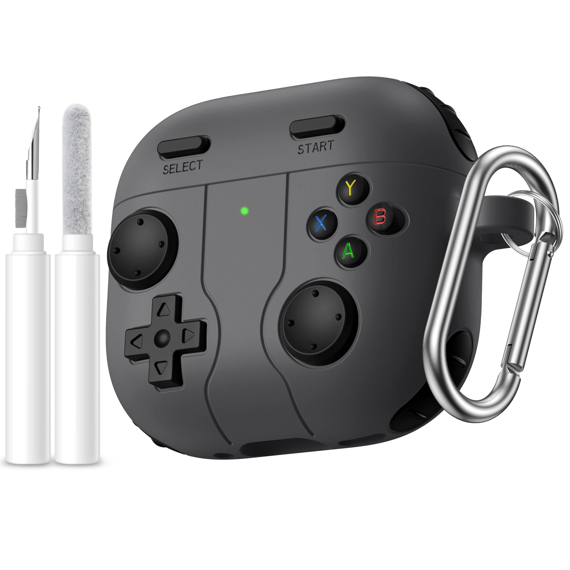 Getino Game Case for AirPods 4 2024 Cover with Cleaner Kit, Keychain, Compatible with Apple Airpo... | Amazon (US)