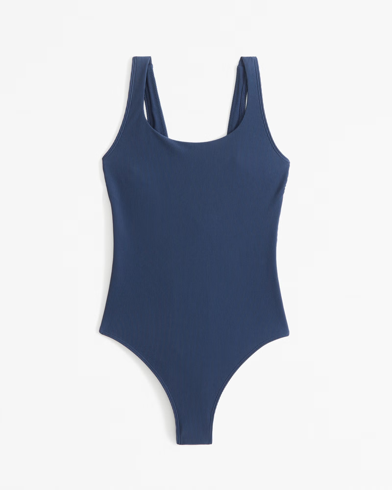 90s Scoopneck One-Piece Swimsuit | Abercrombie & Fitch (US)