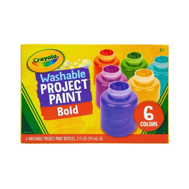 Crayola 6ct Washable Project Paint | Target