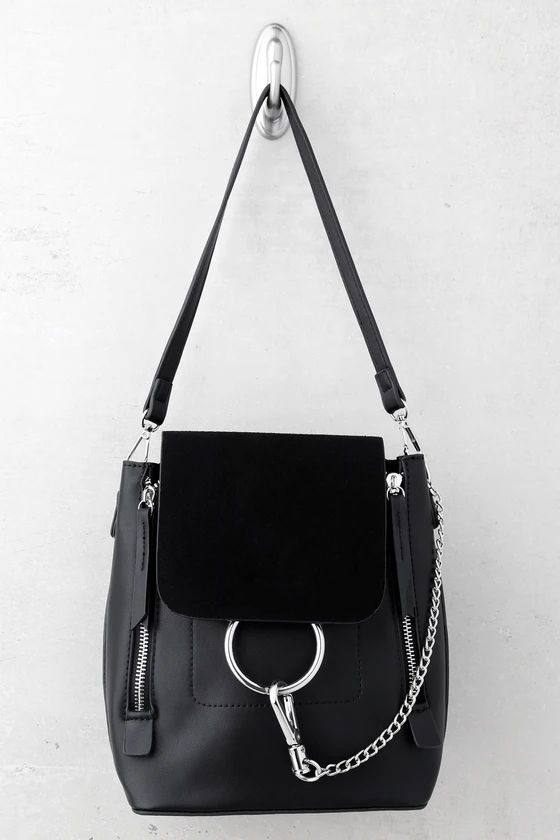 Sidewalk Stunner Black Vegan Leather Backpack | Lulus (US)
