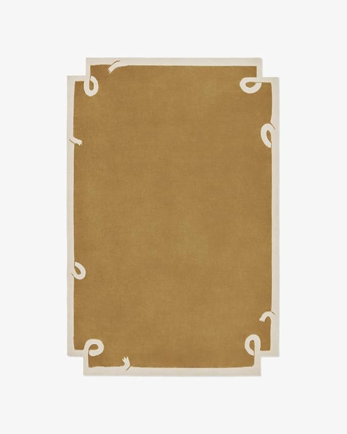 Hand Tufted Wool Area Rug – Luxury Handmade Soft Pile Rug in 4 Designs All Hands, Big Buds, Gre... | Amazon (US)