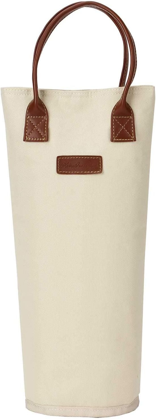 ZORMY Single Bottle Insulated Wine Tote, 1 Bottle Wine Carrier Bag Padded Wine Cooler Perfect Win... | Amazon (US)