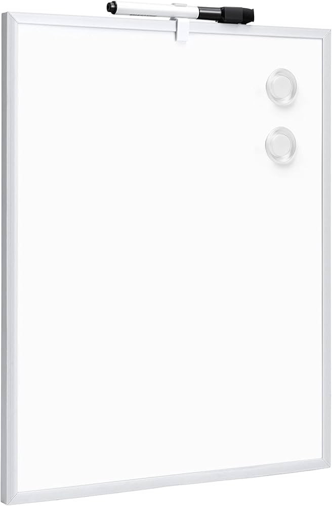 Amazon Basics Small Dry Erase Whiteboard, Magnetic White Board with Marker and Magnets - 11 x 14 ... | Amazon (US)