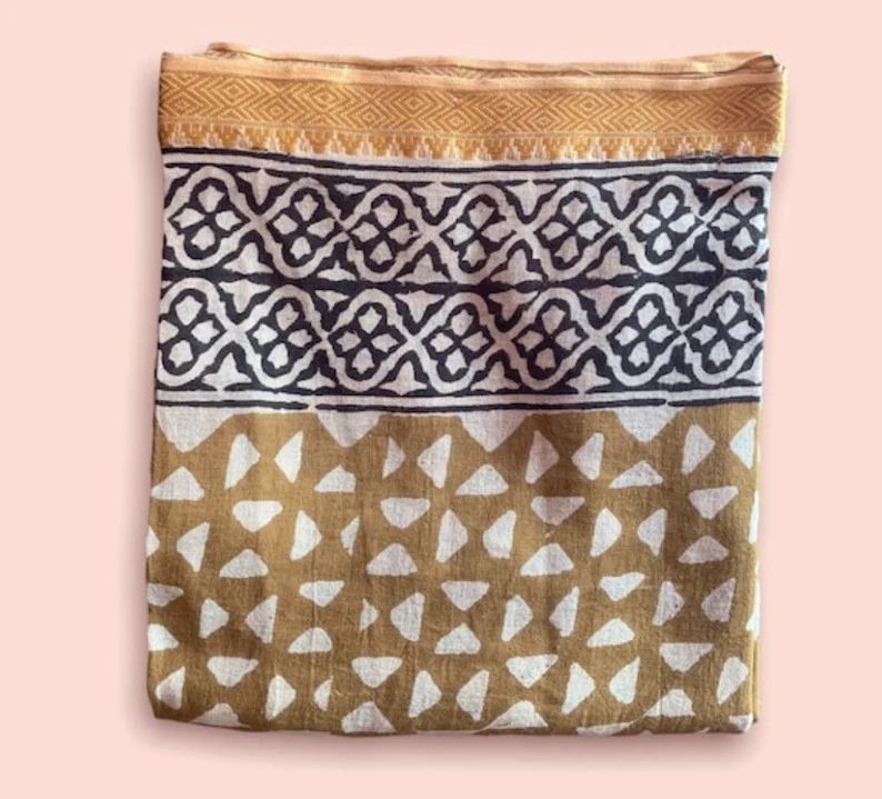 Cotton Hand block print Pareo Beautiful Sarong ,Summer Beach Scarves, Pure cotton Indian Dupatta,... | Etsy (US)