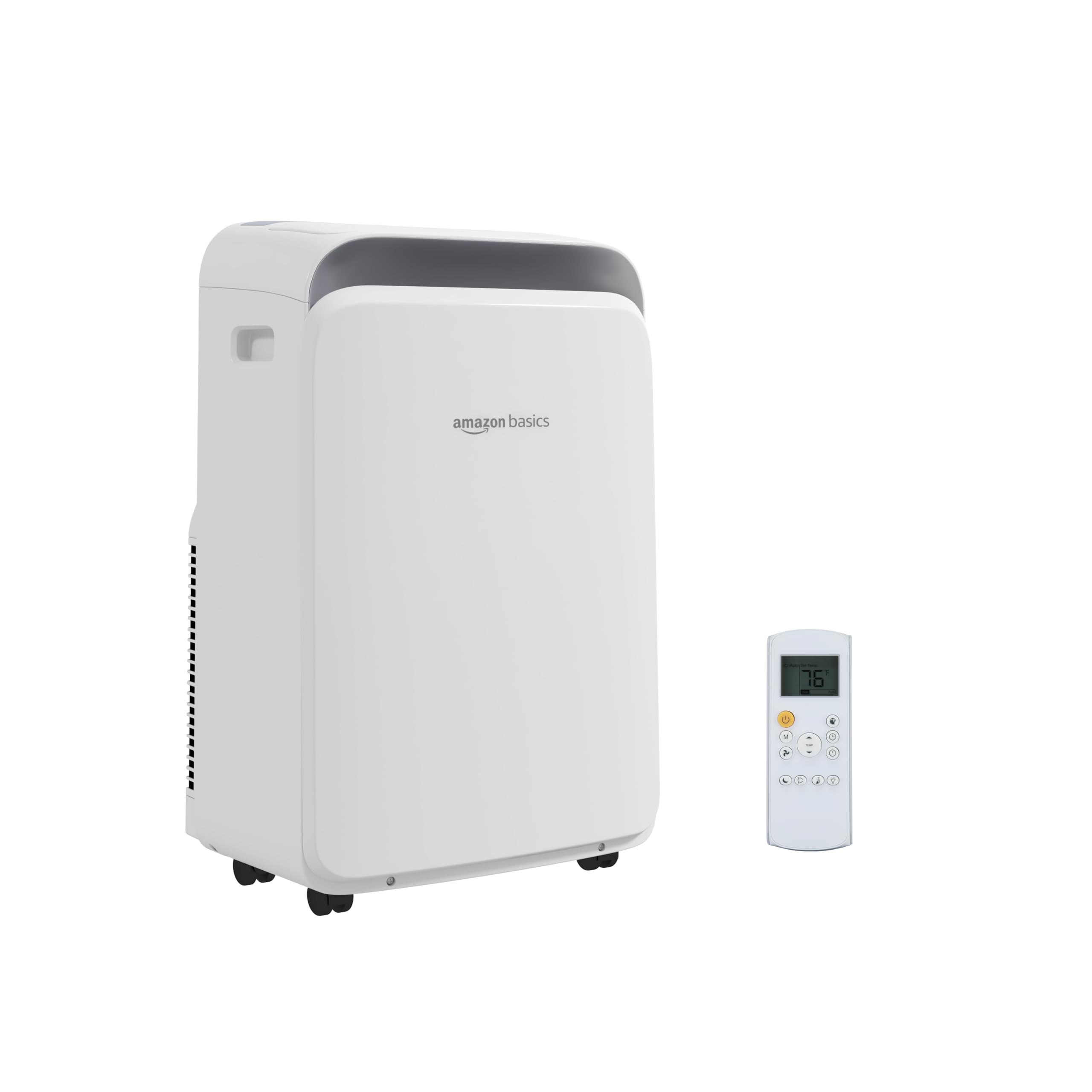 Amazon Basics 3-In-1 Portable Air Conditioner with Remote, Timer, Sleep Mode, Auto Swing, Dehumidifier, 10000 BTU (ASHRAE)/6000 BTU (SACC), Cools Bedroom Up to 450 Sqf, White | Amazon (US)