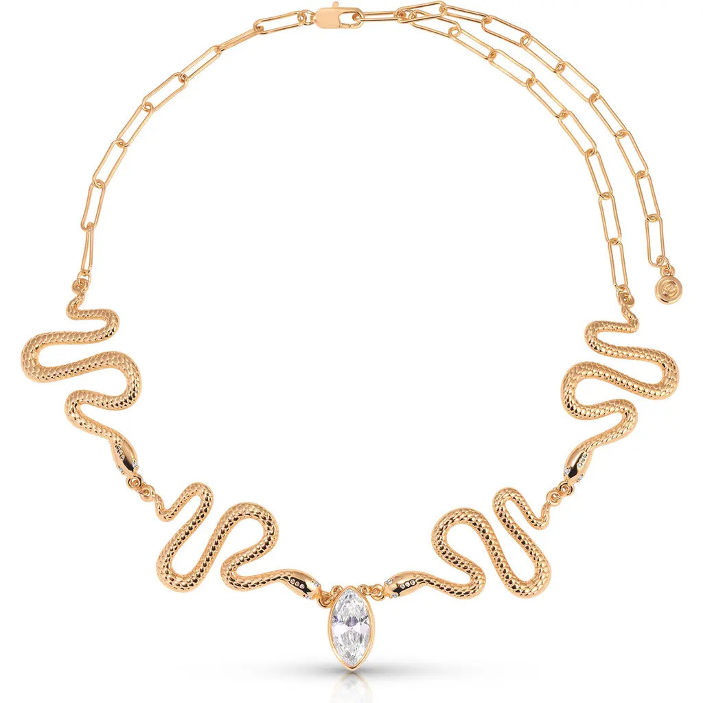 Ettika Serpentina Cubic Zirconia Choker Necklace in Gold at Nordstrom | Nordstrom