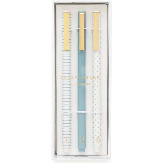 Sugar Paper | The Blue Pattern Pen Set | Maisonette | Maisonette