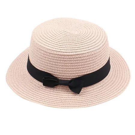 YUEHAO accessories Ladies Women s Summer Solid Hat Top Sun Visor Sun Straw Beach Hat Baseball Caps P | Walmart (US)