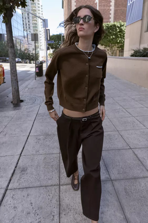 COMBINED KNIT CARDIGAN | Zara US