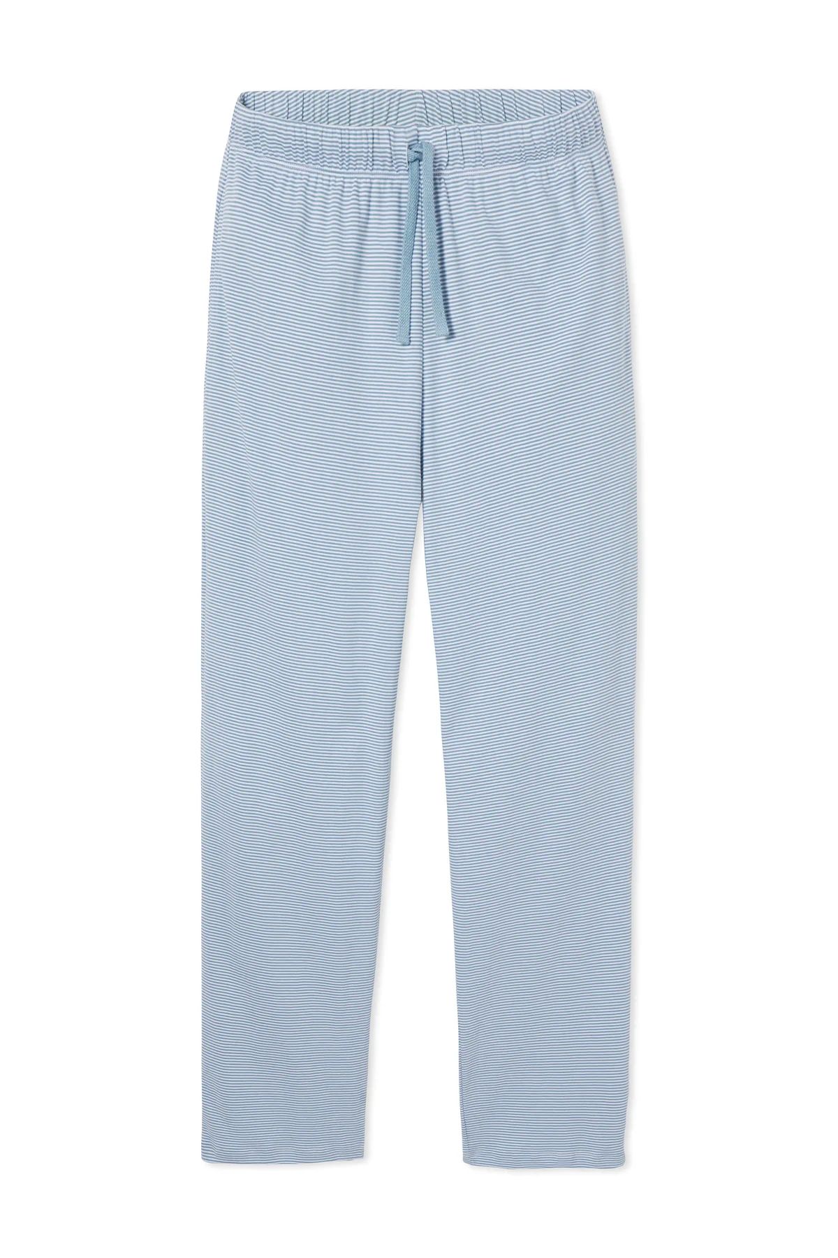 Men's Pima Pajama Pants in Mineral Blue | Lake Pajamas