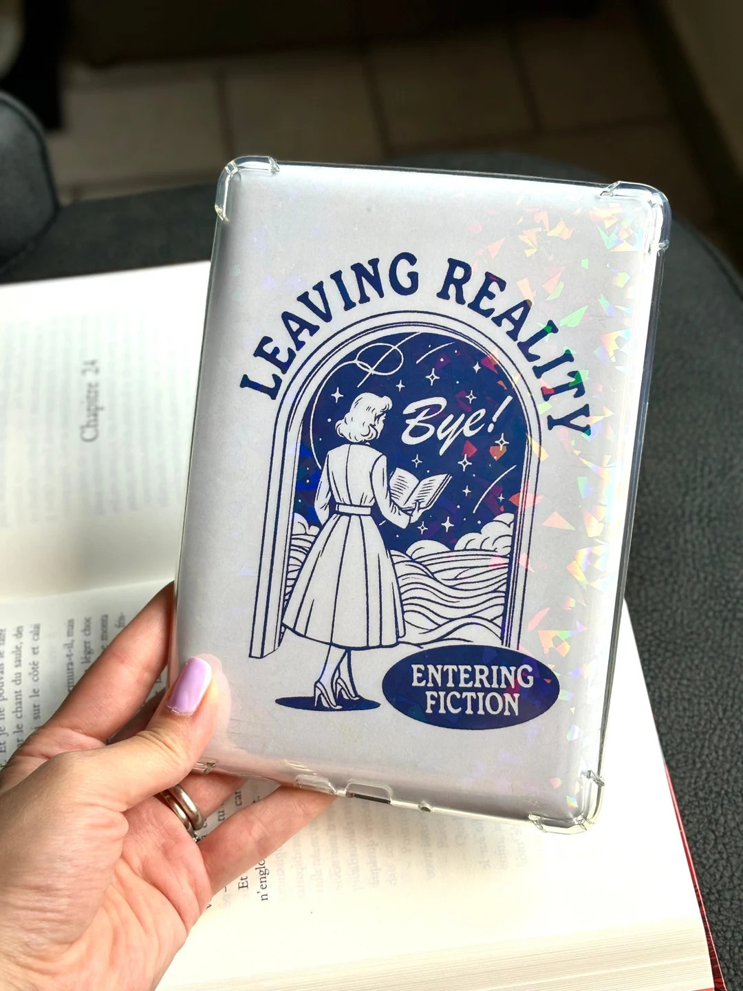 Kindle Insert Kindle Srickers Retro Fantasy E-Reader Holographic Insert Kindle Glitter Cardstock ... | Etsy (US)