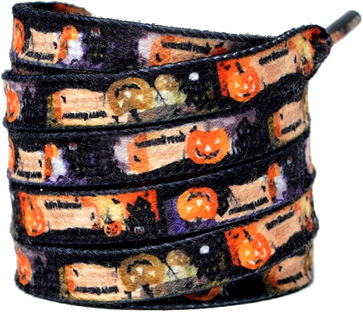 BGXW Thin Flat Leopard Cow Print Shoelaces Camouflage Shoe Laces Shoestring 1 Pair 47 Inch | Amazon (US)