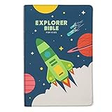 CSB Explorer Bible for Kids, Blast Off LeatherTouch, Indexed, Red Letter, Full-Color Design, Phot... | Amazon (US)